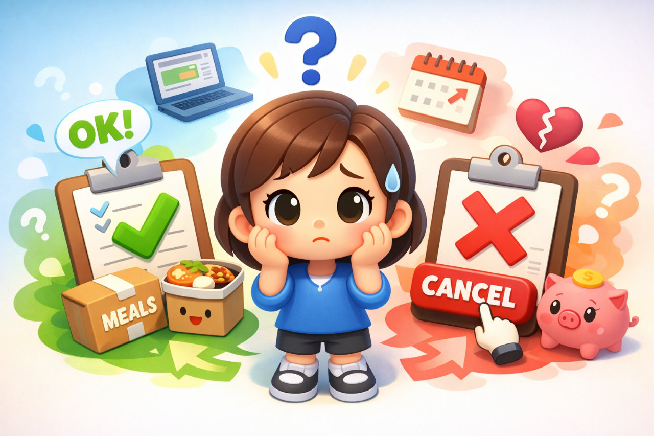 ミールズ解約を迷っている人へ｜失敗しない判断ポイントとベストなタイミングを解説！